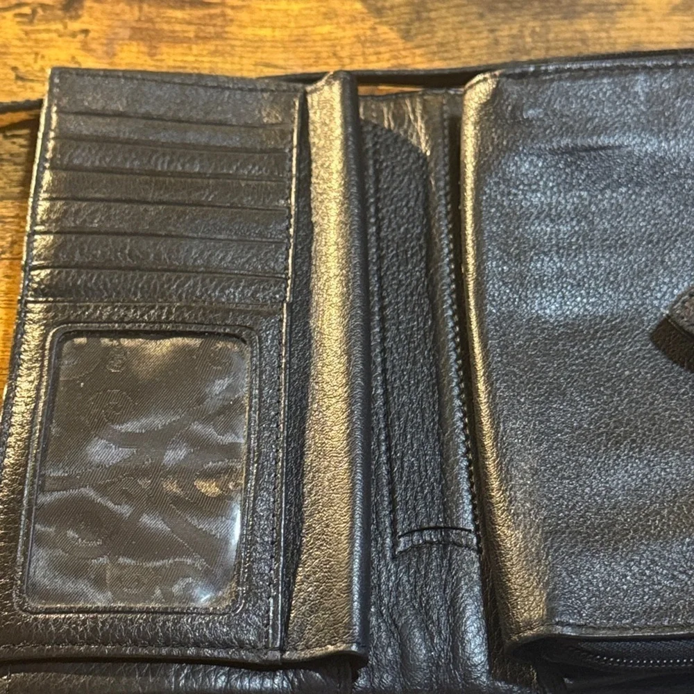 Brighton large wallet crossbody leather multimedia bag checkbook holder